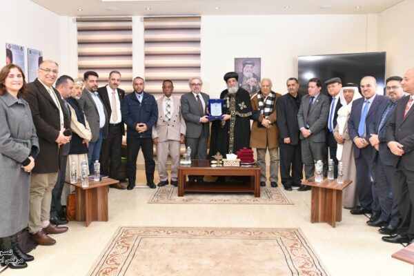 H.H. Pope Tawadros II Receives the delegation of the Arab Writers Union