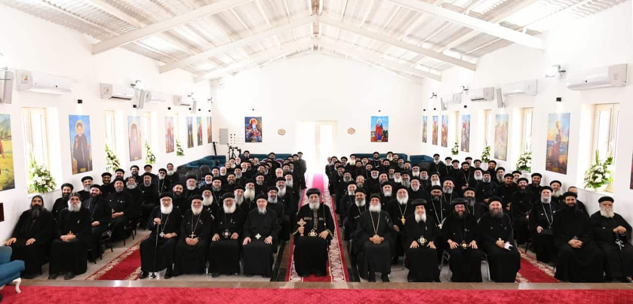 H.H. Pope Tawadros II Meets the Priests of Maadi and Old Cairo