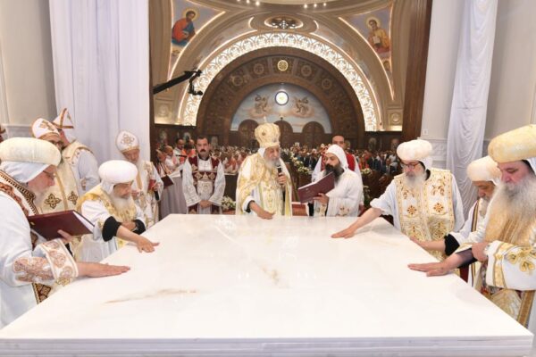 H.H. Pope Tawadros II Consecrates St. Mary's Church, Rehab