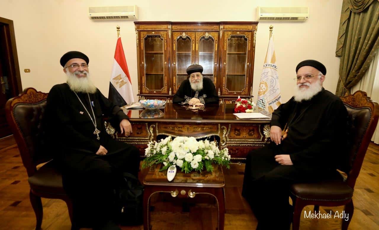 H.H. Pope Tawadros II Meets Fr. Andrawes Matta, Vice Dean of the Theological College in Alexandria