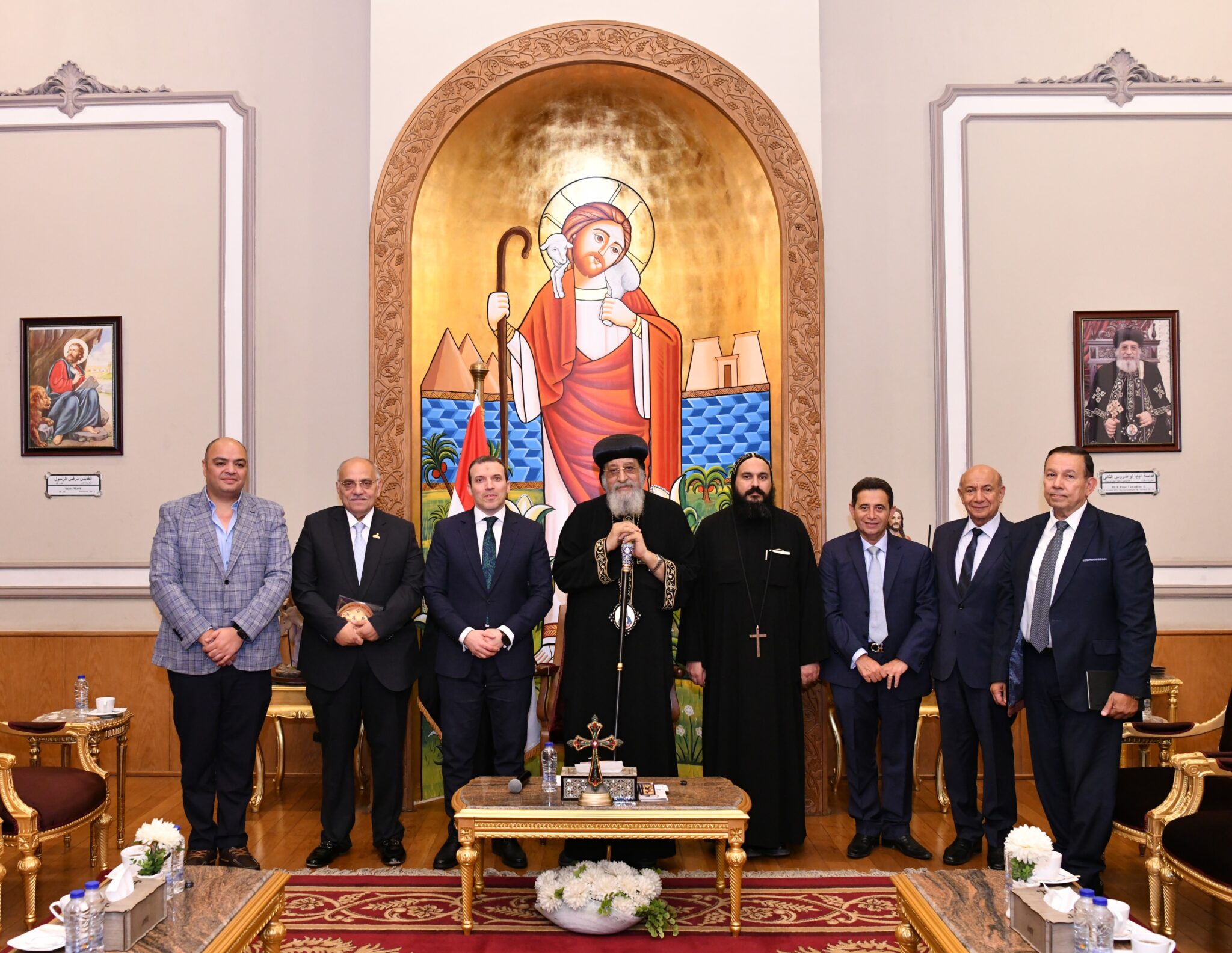 قداسة البابا تواضروس الثاني يستقبل الدكتور عمرو رشيد رئيس هيئة الإسعاف